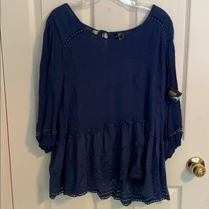 Navy blouse